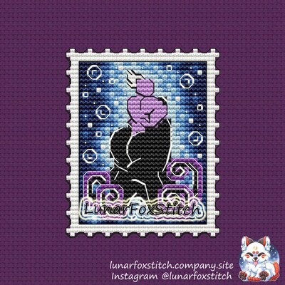 Stamp cross stitch pattern