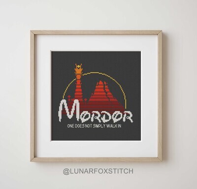 Villain castle cross stitch pattern