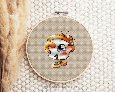 Cute cup cross stitch pattern