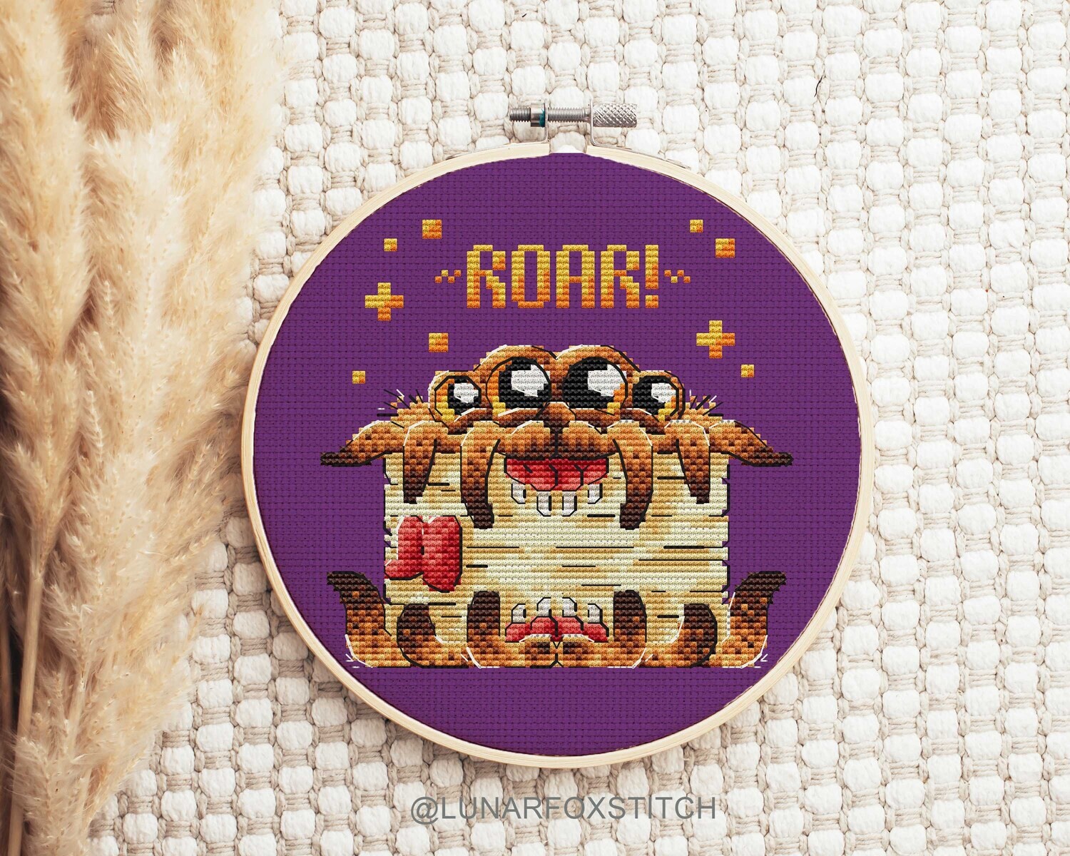 The Monster book cross stitch pattern