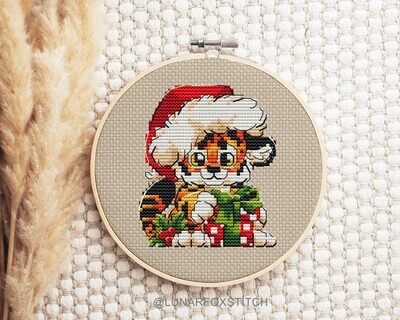 Baby Tiger cross stitch pattern