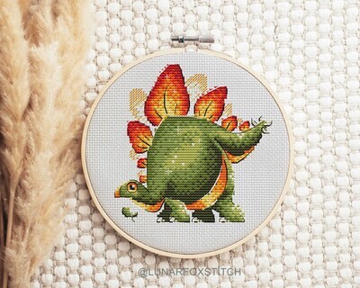 Dinosaur cross stitch pattern