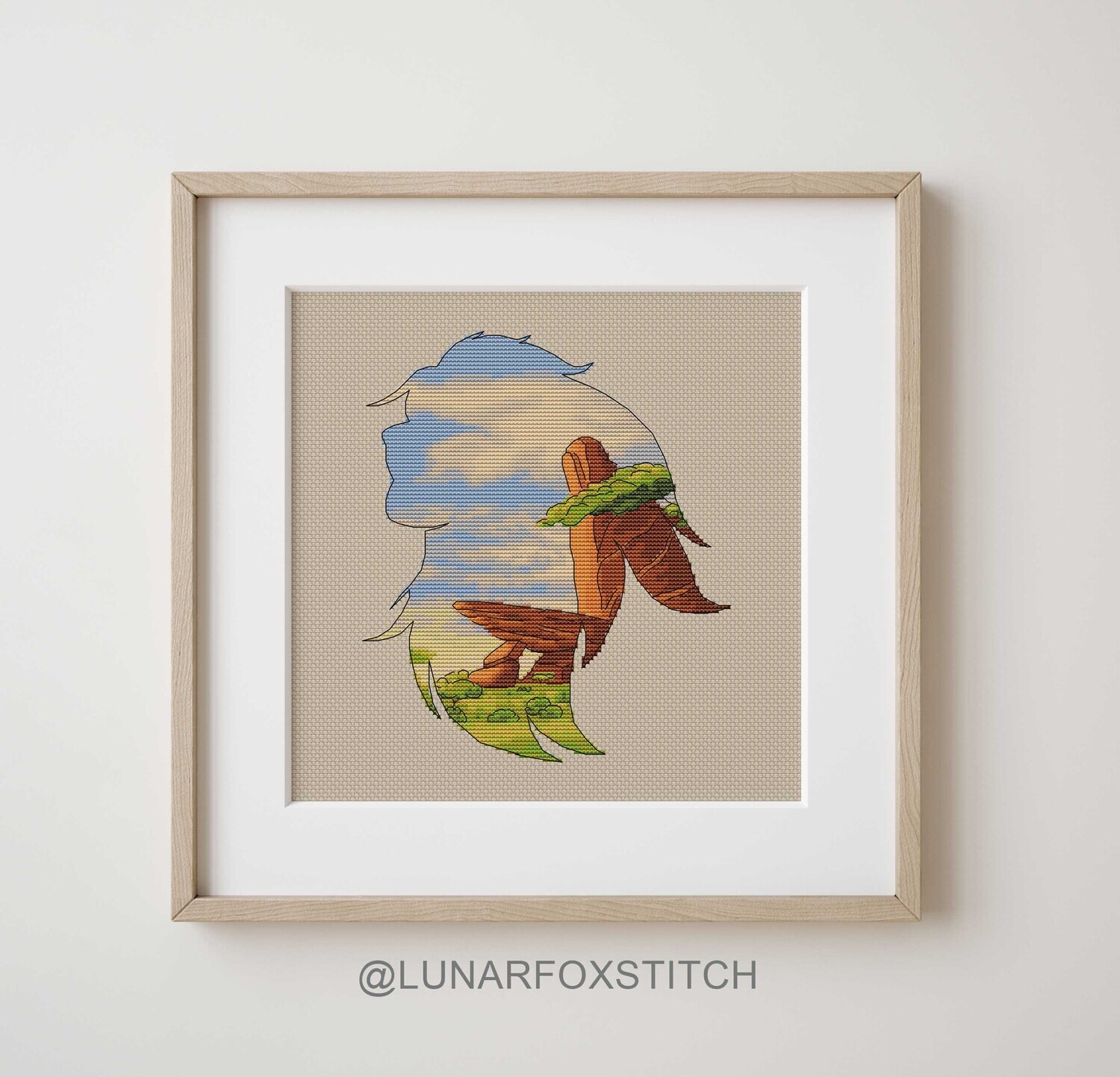 Lion cross stitch pattern
