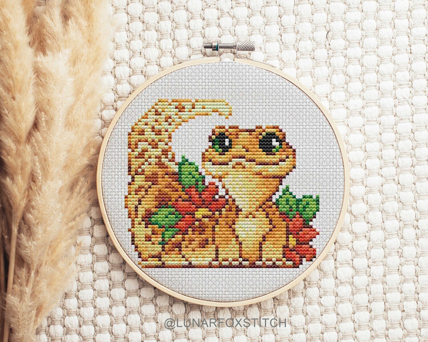 Eublepharis cross stitch pattern