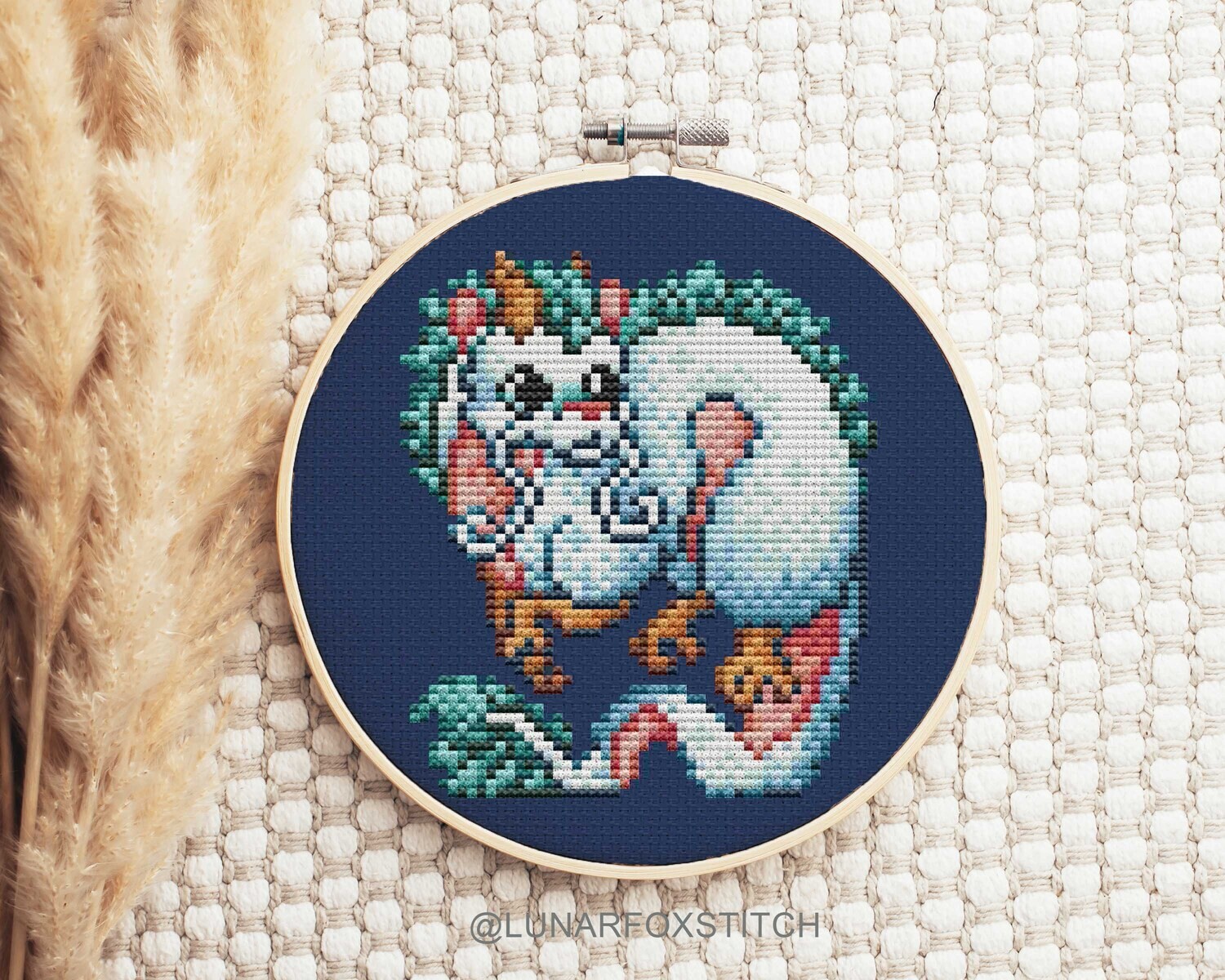 Japanese Dragon cross stitch pattern