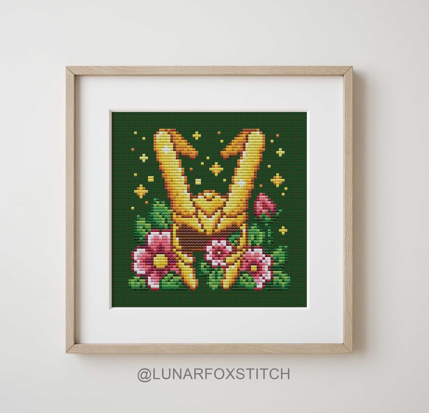 Loki horned helmet cross stitch pattern