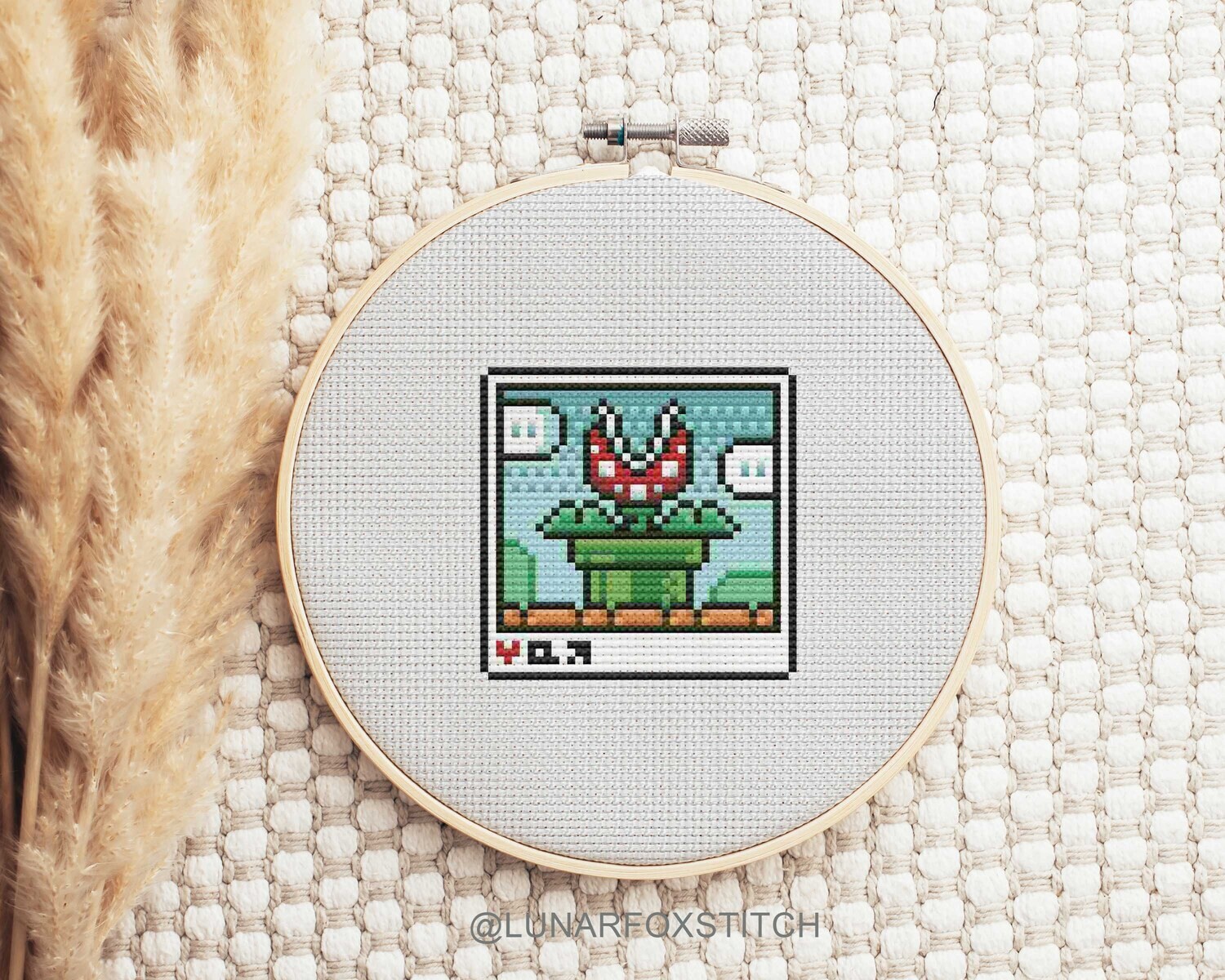 Flower cross stitch pattern