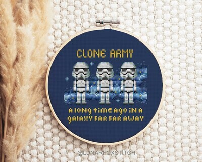 Space boys cross stitch pattern