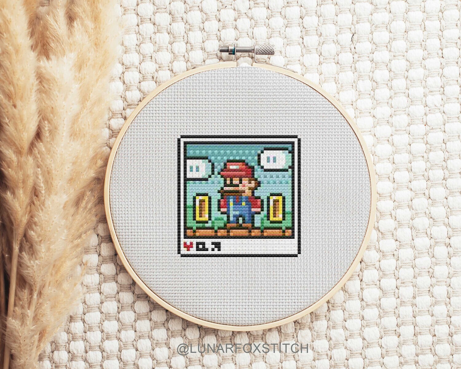 Plumber cross stitch pattern