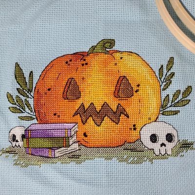 Pumpkin cross stitch pattern