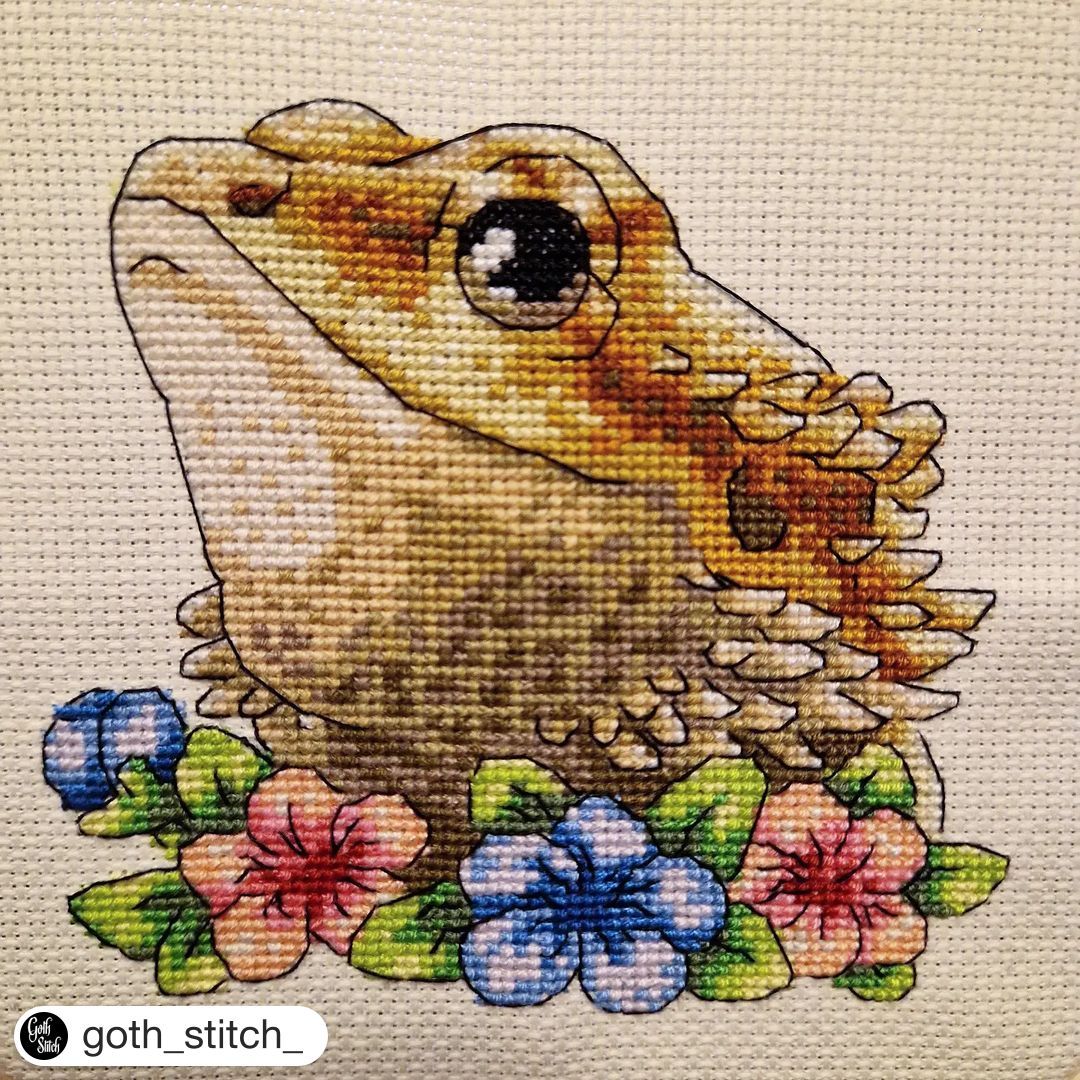 Agama cross stitch pattern