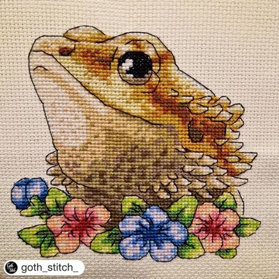 Agama cross stitch pattern