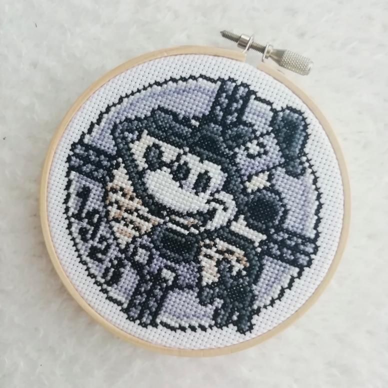 Steamboat mouse cross stitch pattern