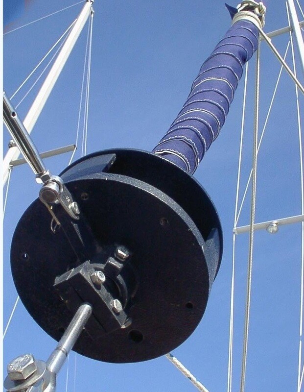 55 Foot Roller Furling System. Installs from turnbuckle up. Use with 7/16" to 1/2" diameter rigging. Installs from deck, no climbing aloft. Model B1