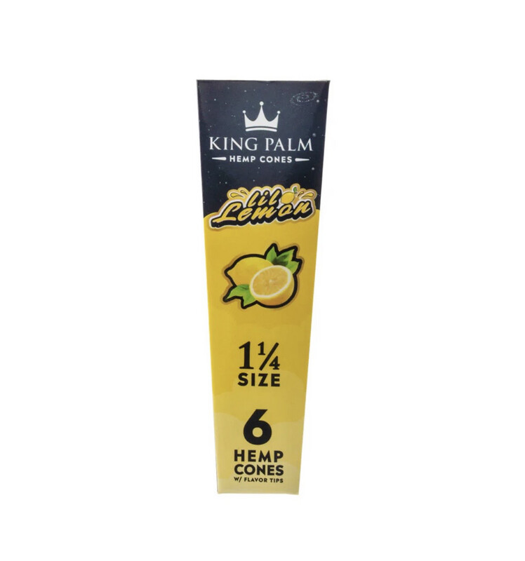 King Palm Hemp Cones 1 1/4th 6pk Lil Lemon