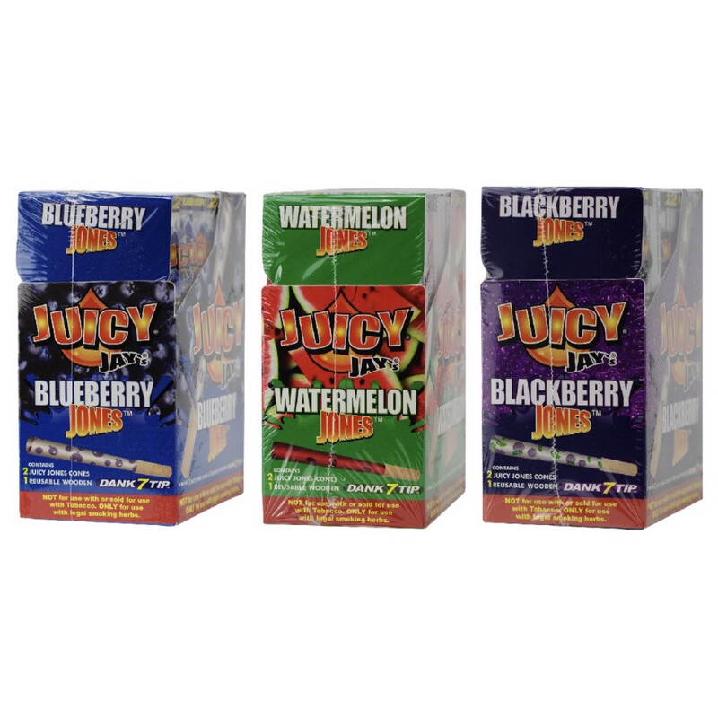 Juicy Jays Jones Cones With Wooden Tip- Flavored