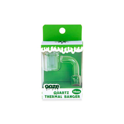 Ooze Quartz 90 Degree Thermal 14mm Male Glass Banger