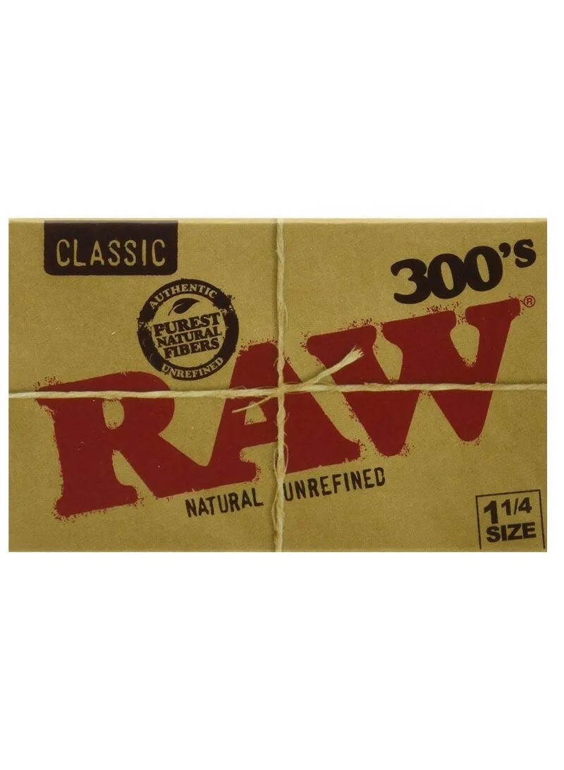 Raw Classic 300&#39;s 1 1/4 Rolling Papers