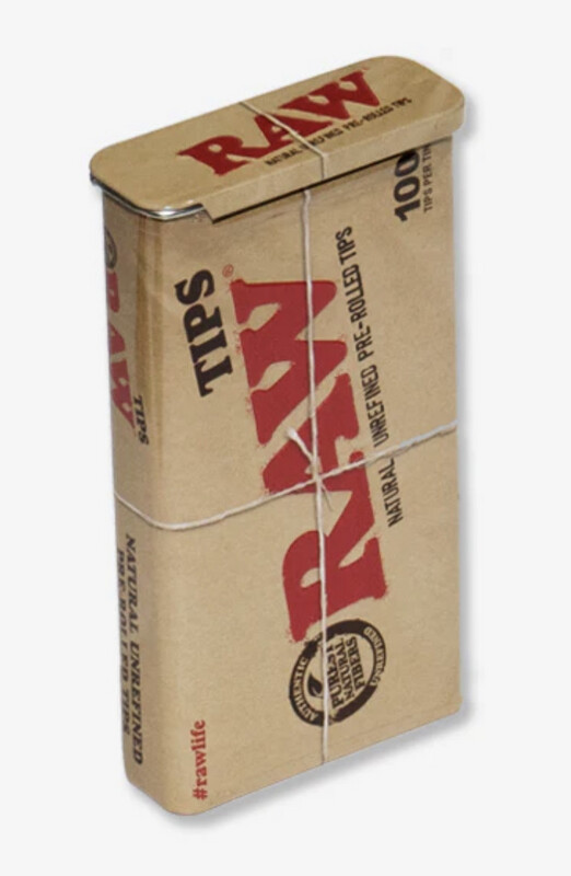 RAW Pre-Rolled Tips Tin box 100pk