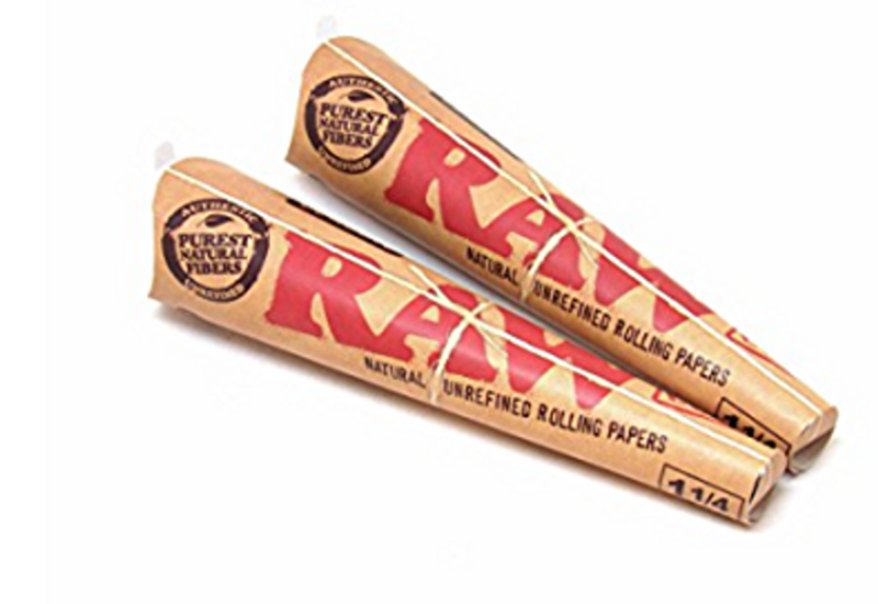 RAW Classic Unrefined 1 1/4 Cones 6pk