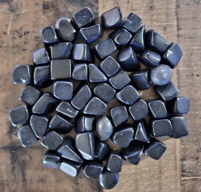 Black Obsidian Semi Tumbled Gemstones