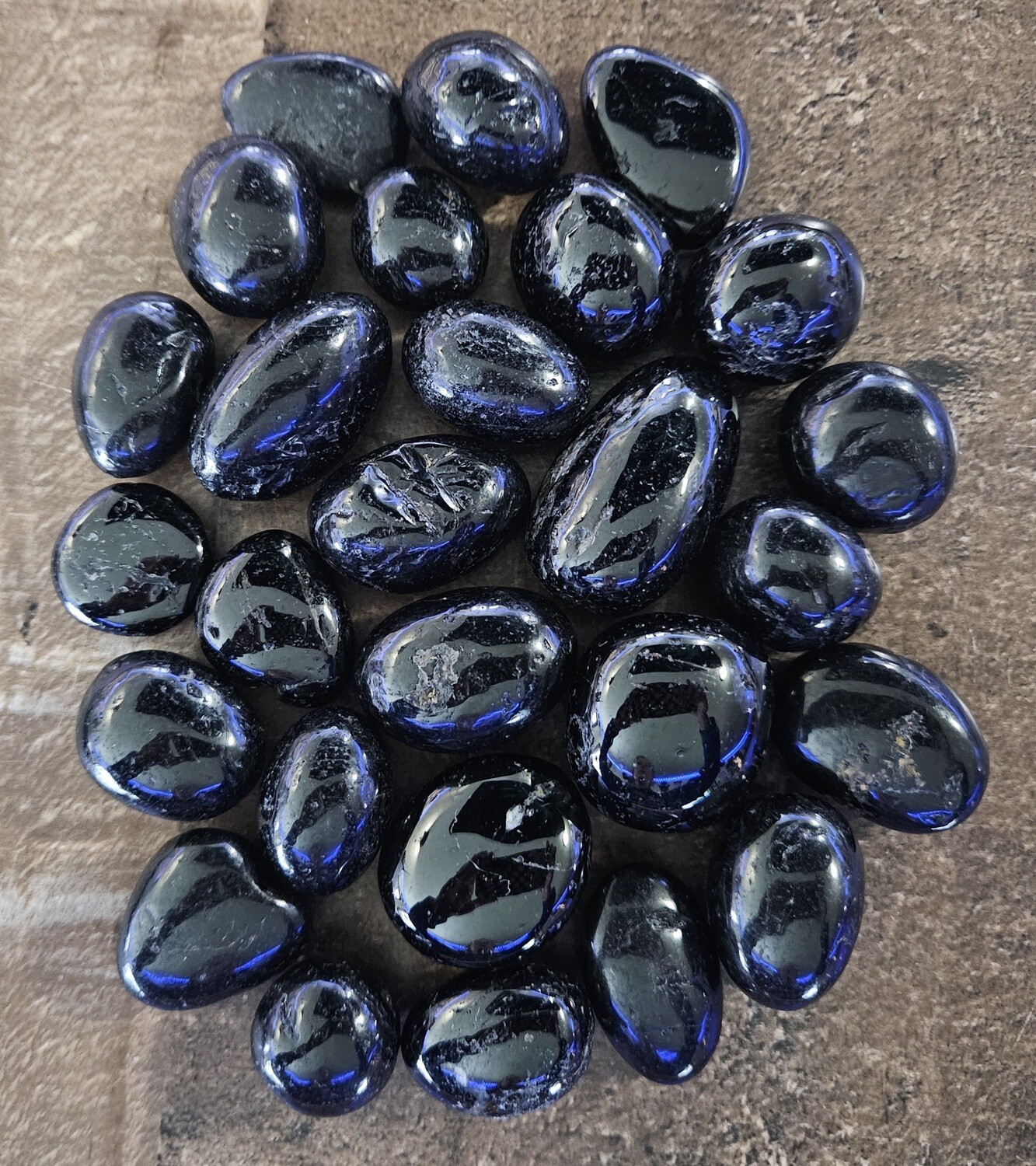 Black Tourmaline Tumbled Gemstone
