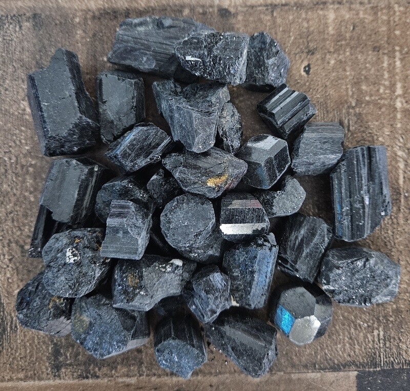 Raw Black Tourmaline Small Chunks