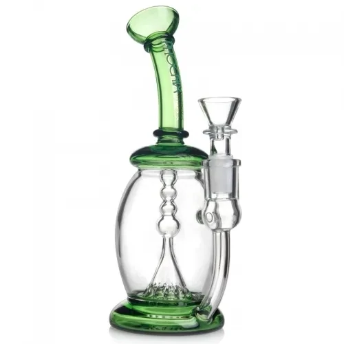 Phoenix Star Fab Egg Bubbler with Showerhead Perc 8 Inches (Green)