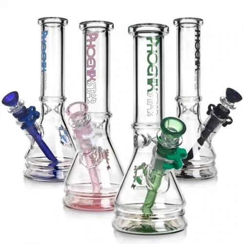 Phoenix Star Beaker Bong 10 Inches (Green)