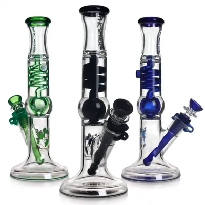 Phoenix Star New Freezable Glycerin Coil Bong 11 Inches (Black)