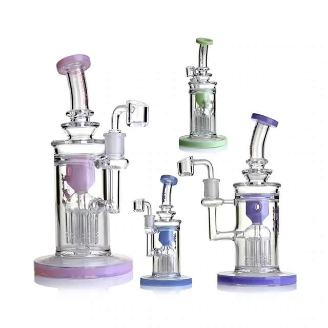 Phoenix Star 9 Inch Recycler Dab Rig with 8 Arms Perc (Blue)