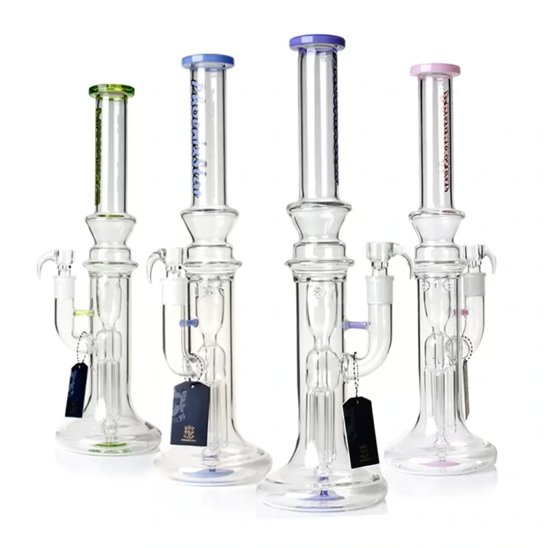 Phoenix Star 17 Inches Percolator Bong Funnel-shaped &amp; 4 Arms Perc (GN)