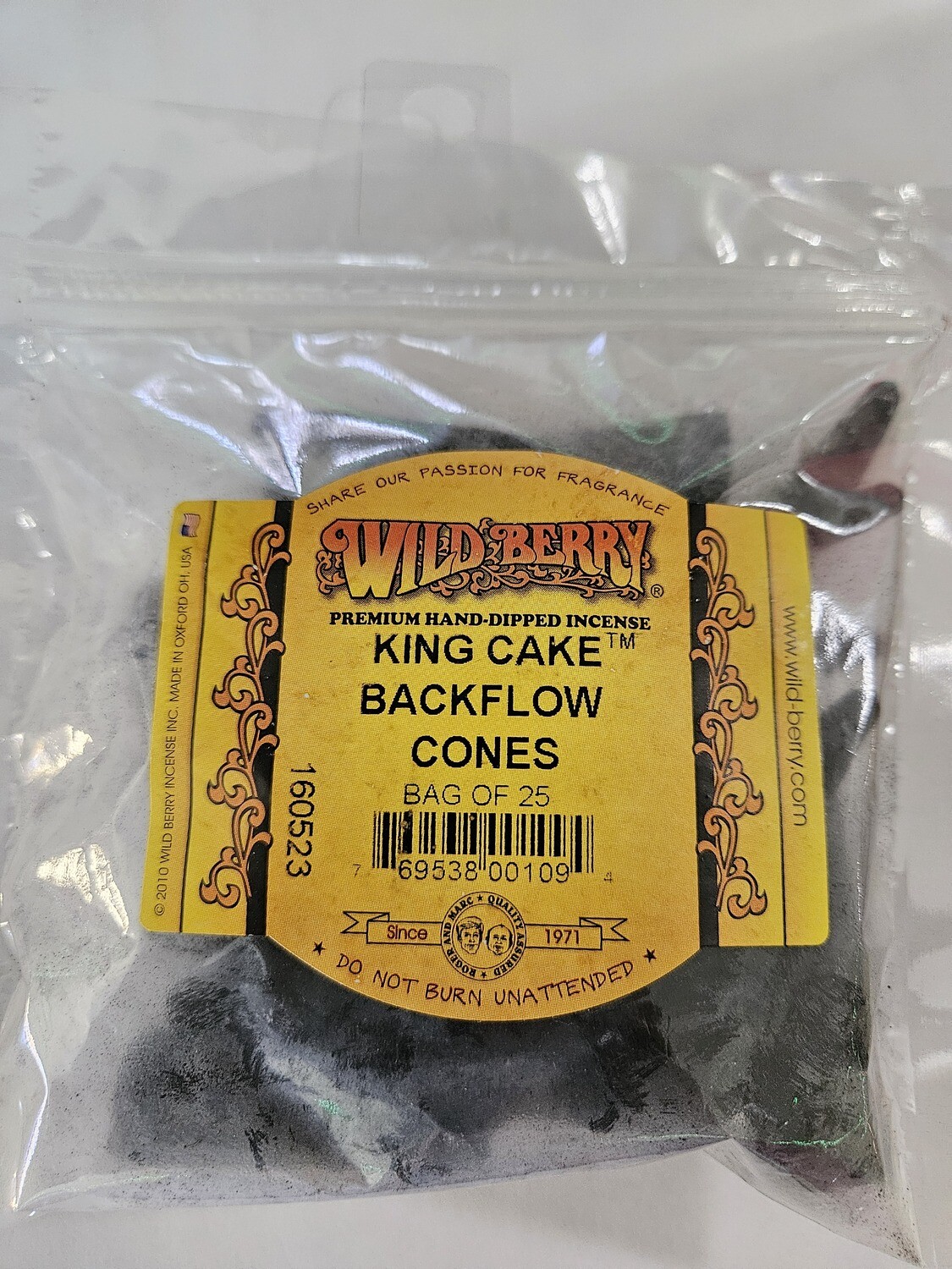 Wild Berry King Cake Backflow Incense Cones (25pk)