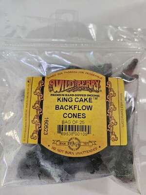 Wild Berry King Cake Backflow Incense Cones (25pk)