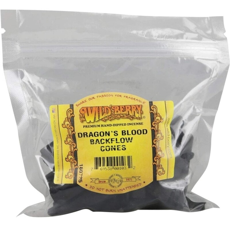 Wild Berry Dragon&#39;s Blood Backflow Incense Cones (25pk)