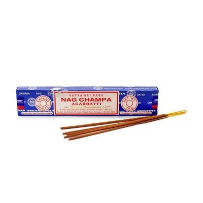 Original Satya Sai Baba Nag Champa Incense Sticks - 15g Box