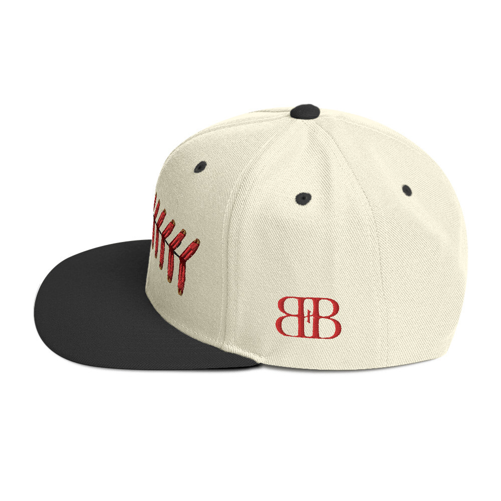 Baseball Stitch Snapback Hat