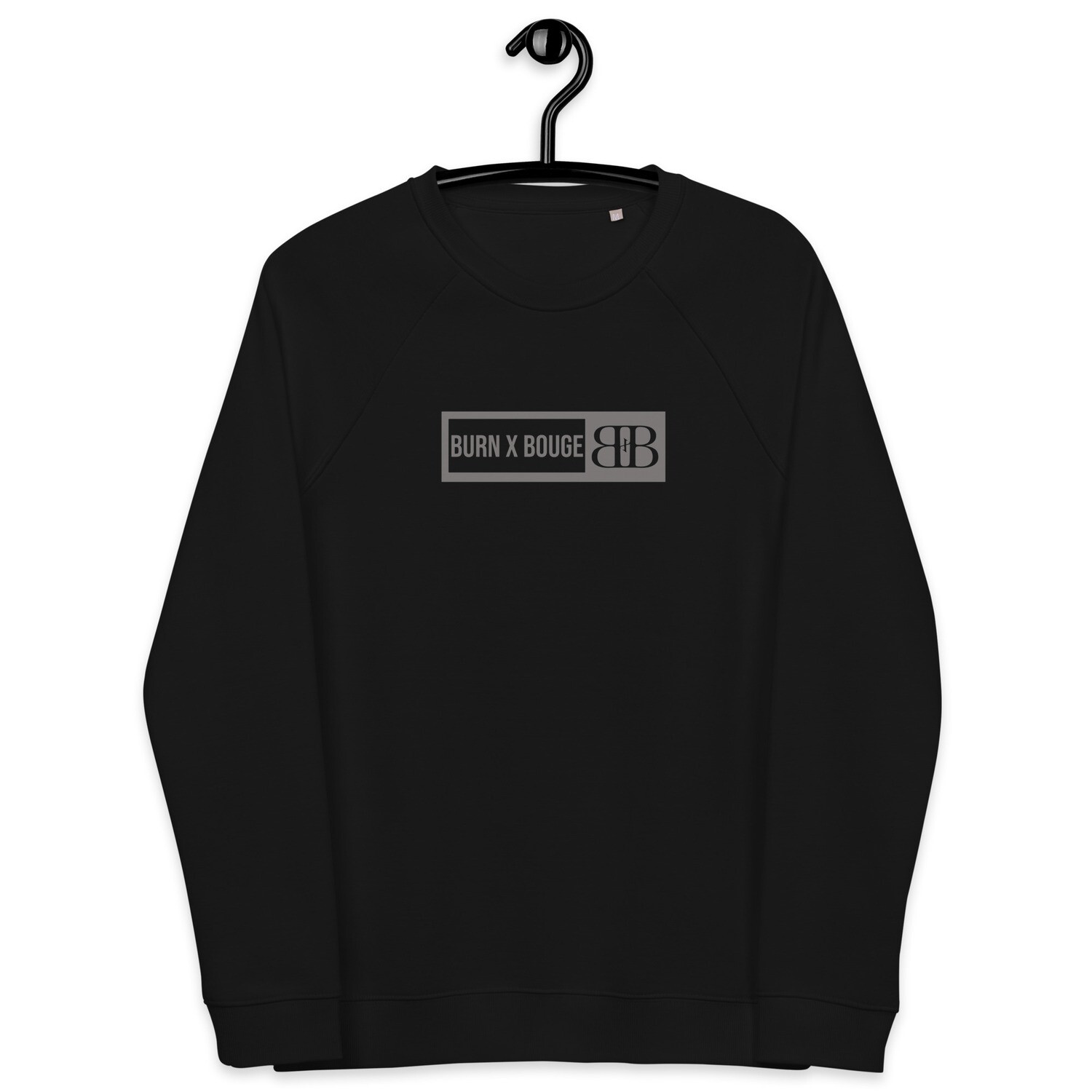 Unisex organic raglan sweatshirt