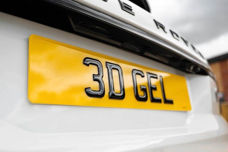 3D GEL Number Plate