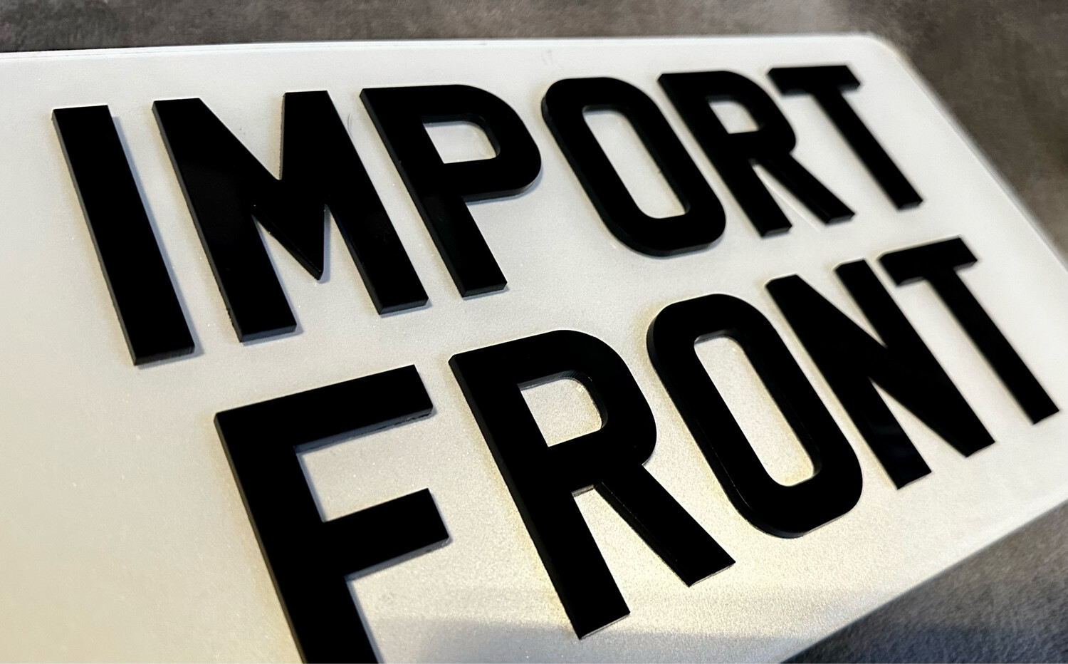 Import Number Plates