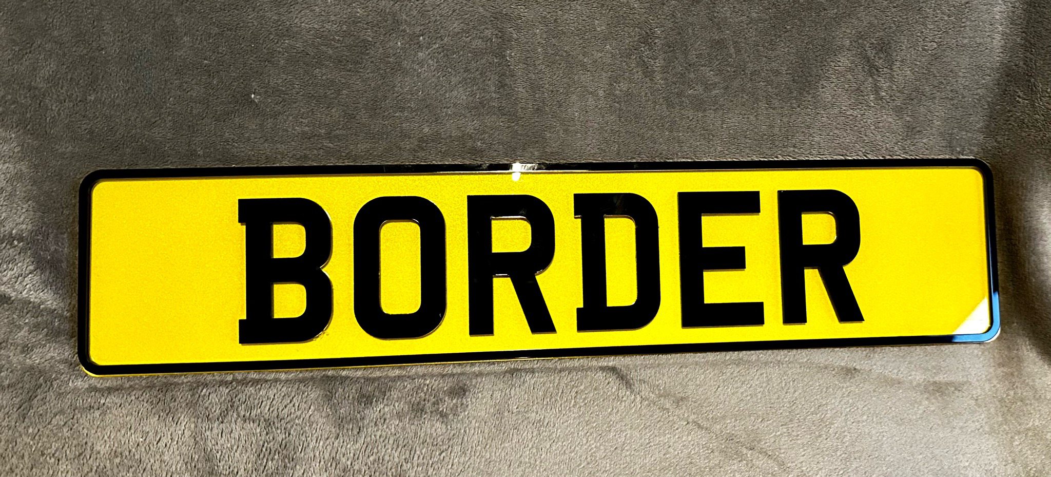 3D GEL Number Plate