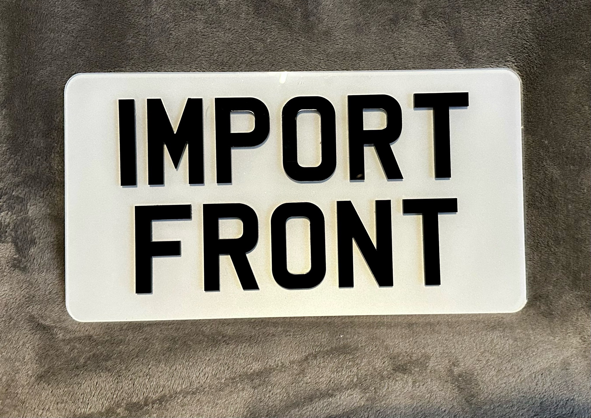 Import Number Plates