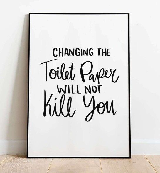 Change The Toilet Paper Poster