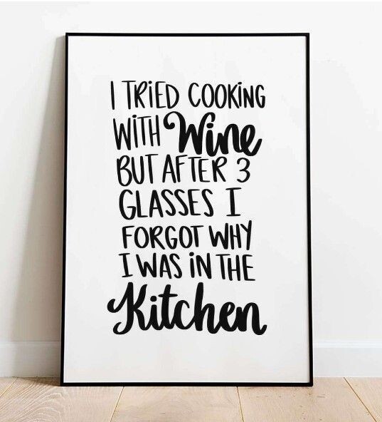 Cooking With Wine Poster