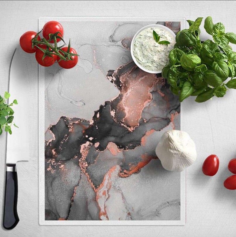 Copper Grey Marble Worktop Saver