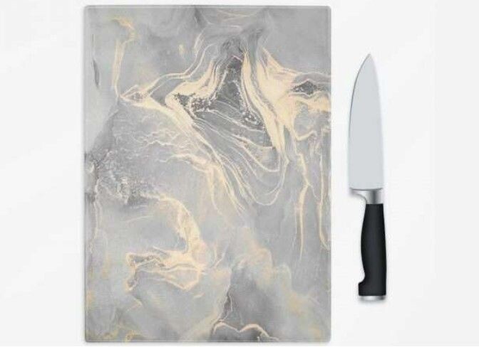 Gold Grey Marble Worktop Saver