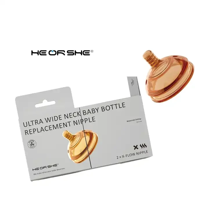 HE OR SHE Premium baby feeding milk bottle Nipple (F/X Flow)