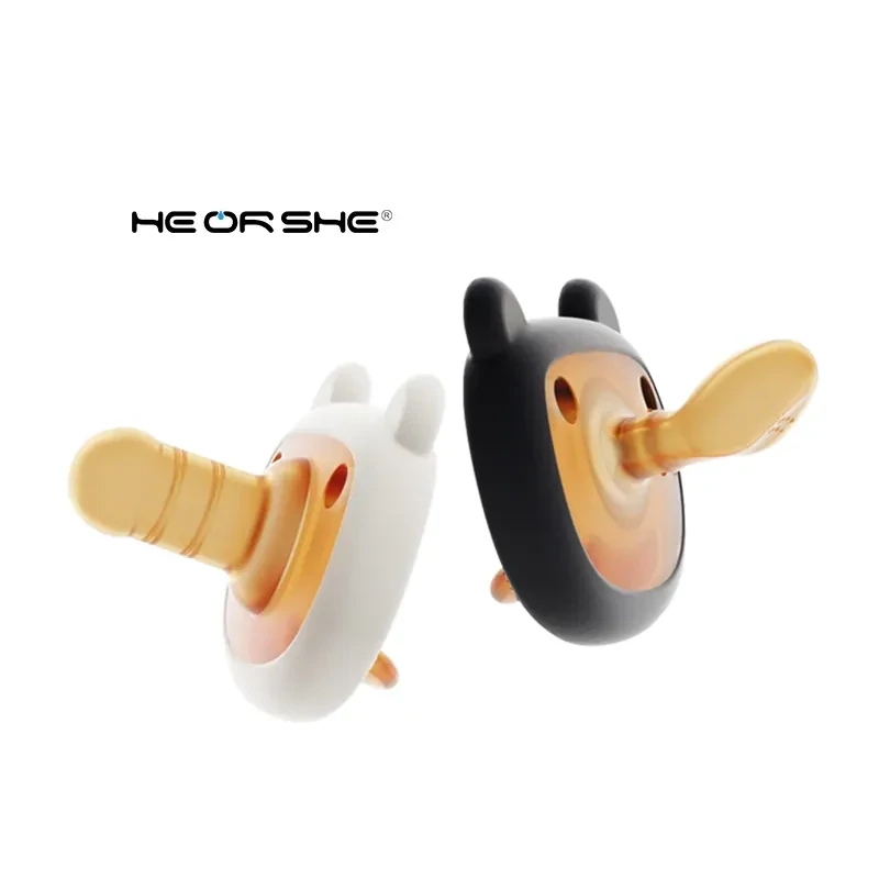 HE OR SHE Premium Dummy/Pacifier Set of Two (Day Time/Night Time)