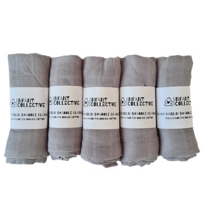 Medium, Baby Muslin, Swaddle, Cloth, 100% Organic Cotton