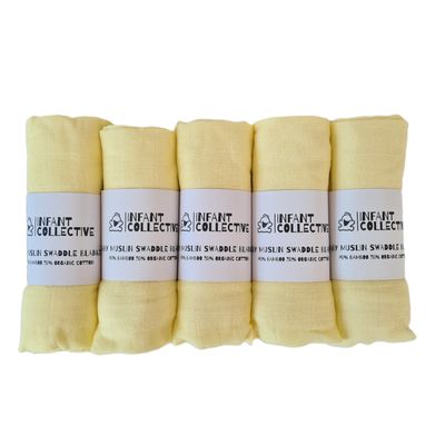 Medium, Baby Muslin, Swaddle, Cloth, 100% Organic Cotton